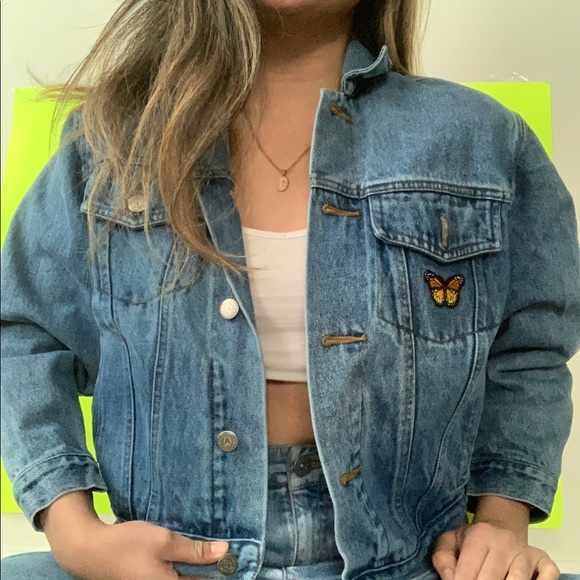 Brandy Melville Jackets & Blazers - denim butterfly jacket ✧
